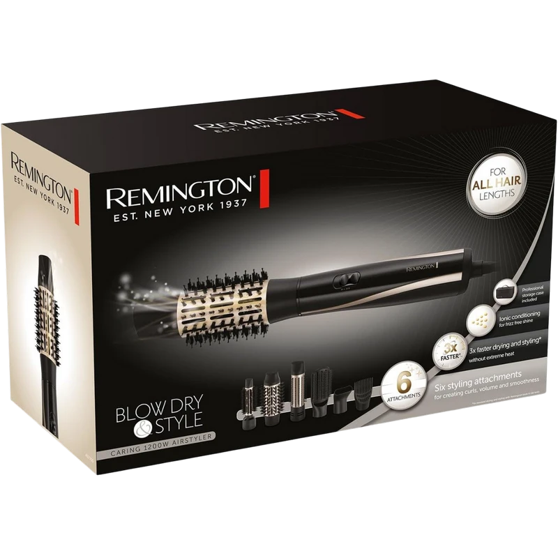 Фен-щётка remington as7700, 1200вт,  10
