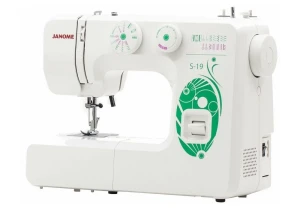 Mașină de cusut janome s-19, alb verde Thumbnail 10