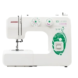 Mașină de cusut janome s-19, alb verde