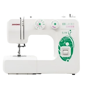 Швейная машина JANOME S-19, Бело-Зеленый