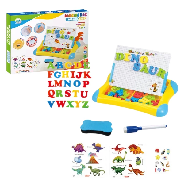 Tabla magnetica cu litere și carduri "dinozauri" 2
