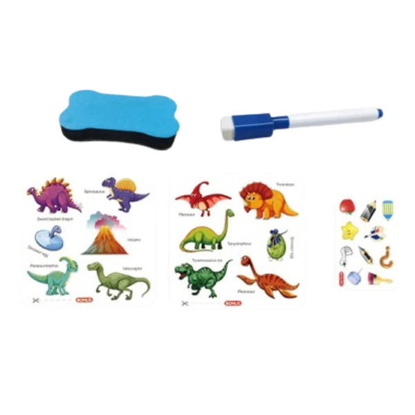 Tabla magnetica cu litere și carduri "dinozauri" 4