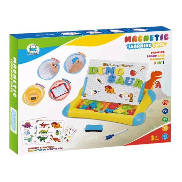 Tabla magnetica cu litere și carduri "dinozauri" 3