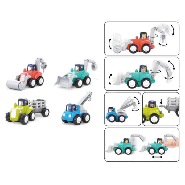 Set utilaje de construcție (4 vehicule) 5