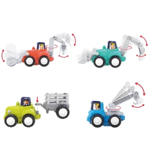 Set utilaje de construcție (4 vehicule) Thumbnail 4