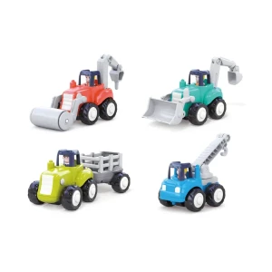 Set utilaje de construcție (4 vehicule) Thumbnail 2