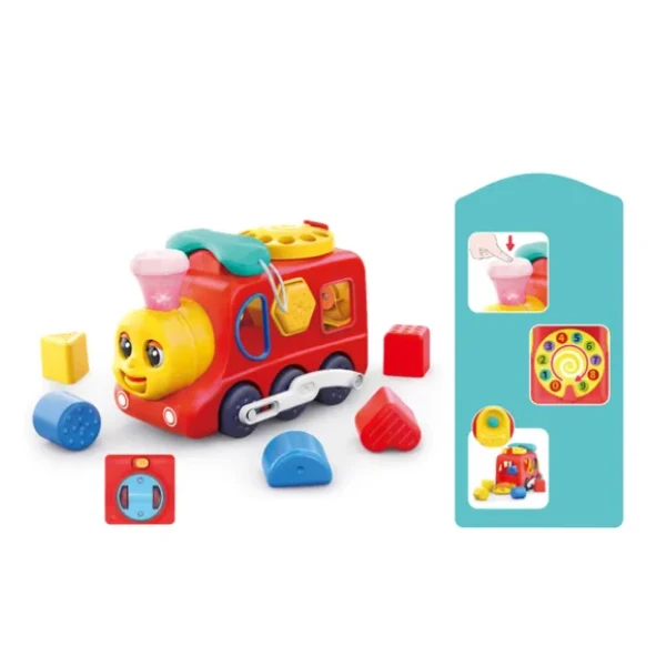 Locomotivă interactivă 3‑în‑1 pentru învățare timpurie 4