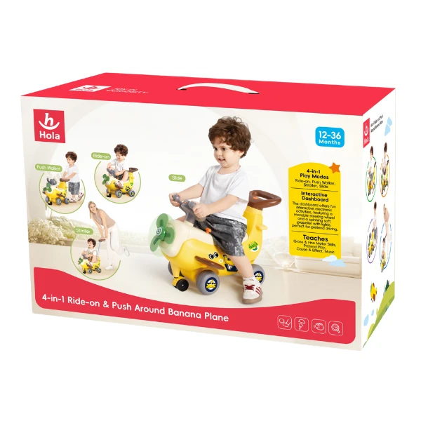 Avion interactiv „banana” 4 în 1 3