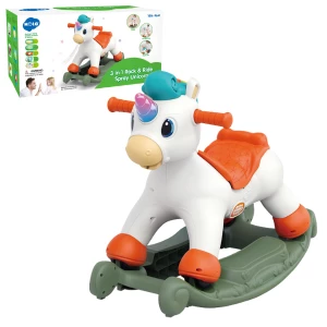 Balansoar 3 în 1 "Unicorn" cu aburi și lumini