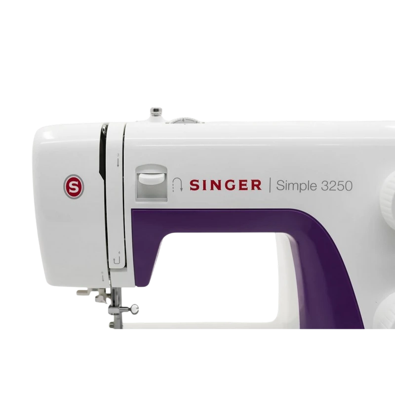 Швейная машина singer 3250, белый | фиолетовый 7
