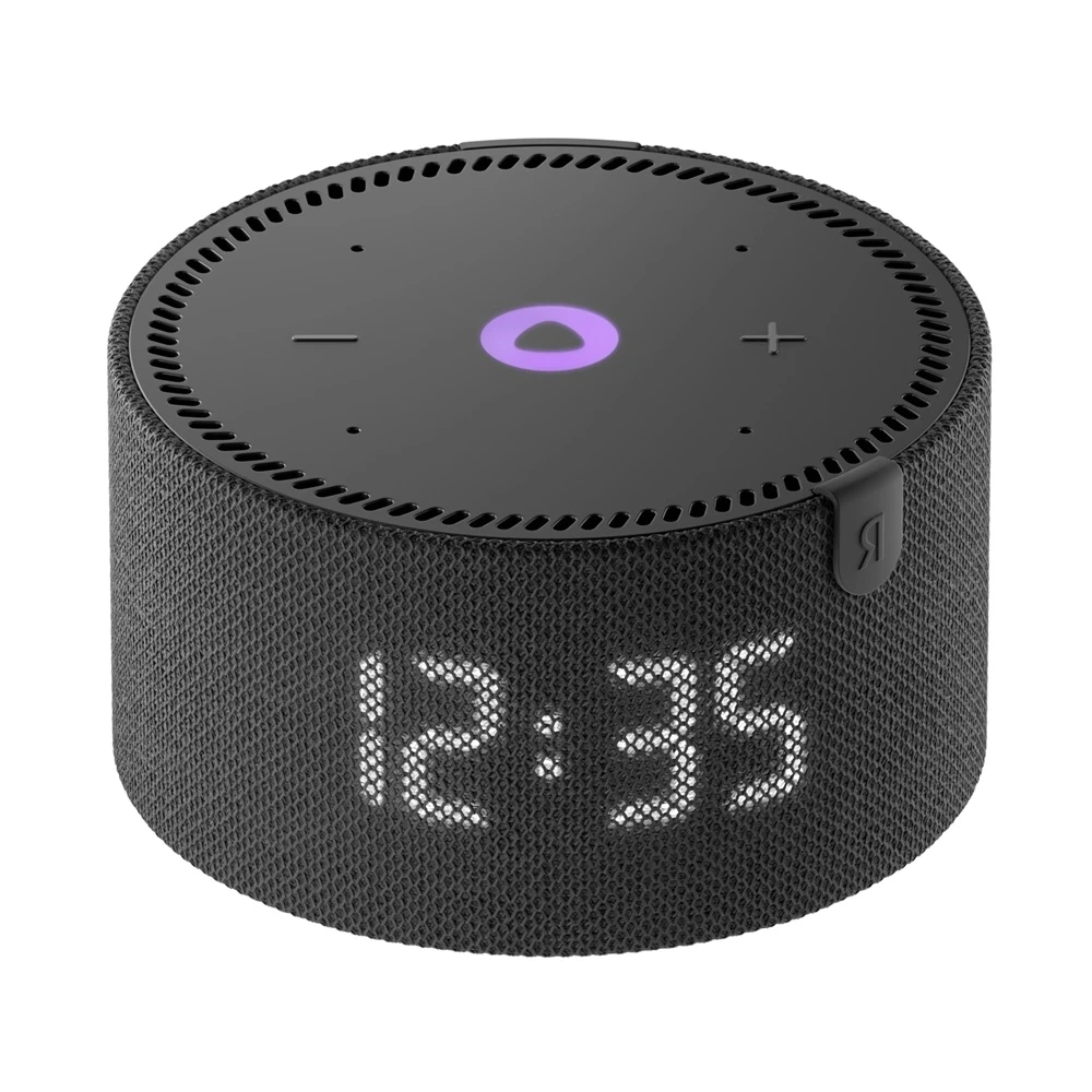 Яндекс станция мини с часами bluetooth колонка yndx-00020k, черная 3