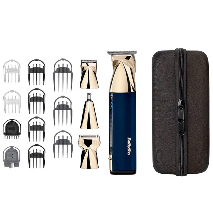 Мужской триммер babyliss mt992e, синий | золотой 8