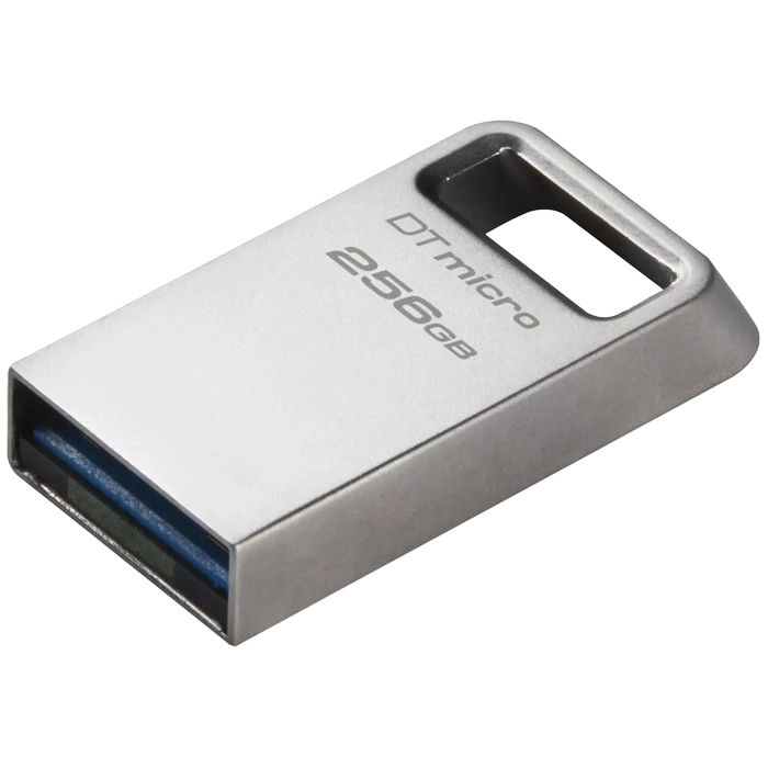 Usb flash накопитель kingston datatraveler micro, 256гб, серебристый 4