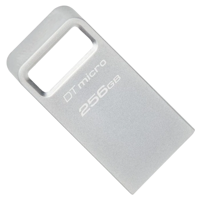 Usb flash накопитель kingston datatraveler micro, 256гб, серебристый 3