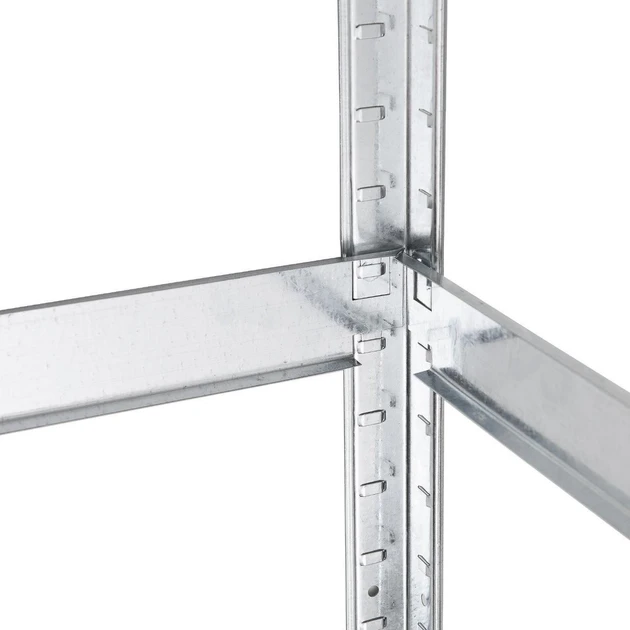 Raft metalic de depozitare nex budget 1600x800x300 mm, 4 rafturi mdf, galvanizat 7