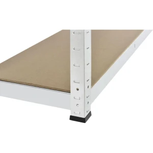 Raft metalic de depozitare nex budget 1600x800x300 mm, 4 rafturi mdf, galvanizat Thumbnail 3