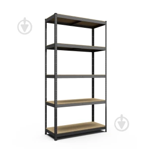 Raft metalic de depozitare Nex Standard 1800x900x400mm, 5 rafturi, MDF, antracit