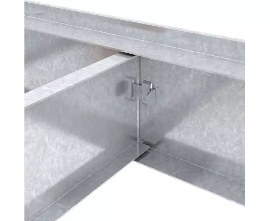 Raft metalic de depozitare nex titan 1800x1600x600 mm, 4 rafturi mdf, galvanizat 3