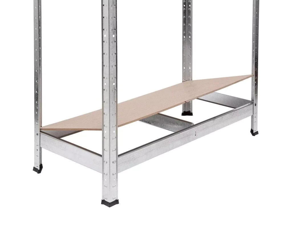Raft metalic de depozitare nex budget 1800x600x400 mm, 5 rafturi mdf, galvanizat 10