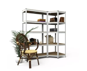 Raft metalic de depozitare nex budget 1800x600x400 mm, 5 rafturi mdf, galvanizat Thumbnail 8