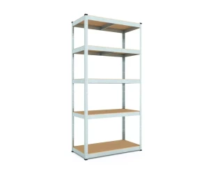 Raft metalic de depozitare nex budget 1800x600x400 mm, 5 rafturi mdf, galvanizat