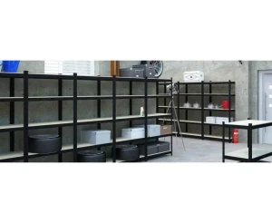 Raft metalic de depozitare nex budget 1800x600x400 mm, 5 rafturi mdf, antracit Thumbnail 3