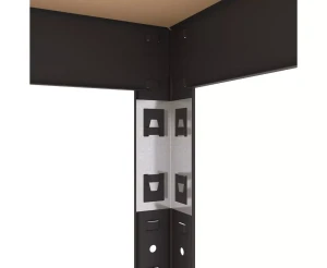 Raft metalic de depozitare nex budget 1800x600x400 mm, 5 rafturi mdf, antracit Thumbnail 7