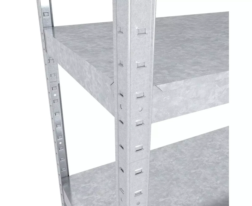 Raft metalic de depozitare nex budget 1800x700x300 mm, 5 rafturi metal, galvanizat 6