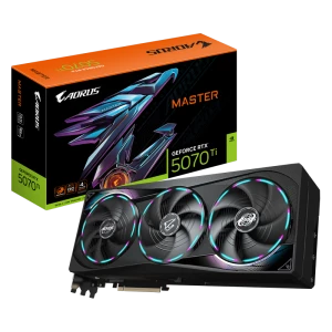 Placă Video Gigabyte GeForce RTX 5070 Ti Aorus Master, 16GB GDDR7 256bit (GV-N507TAORUS M-16GD)