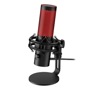 Microfon gaming hyperx quadcast 2, cu fir, negru