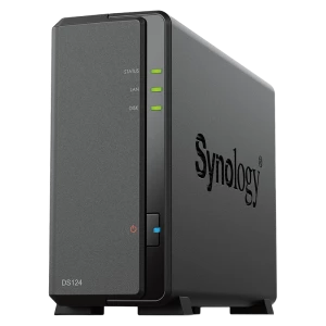 Сетевое хранилище SYNOLOGY DS124, Чёрный