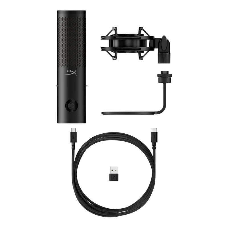 Microfon gaming hyperx quadcast 2s, cu fir, negru 5