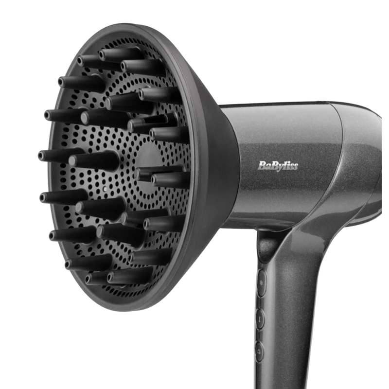 Uscător de păr babyliss d6200de, 1600w, gri 2