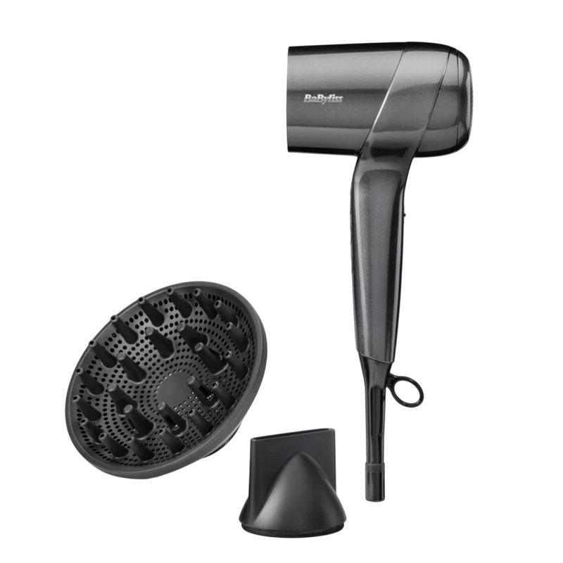 Uscător de păr babyliss d6200de, 1600w, gri 5