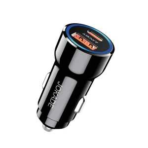 Jokade car charger 1*usb-a+1*type-c 3.4a jh047, black