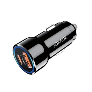Автомобильное зарядное устройство jokade 1*usb-a+1*type-c 3.4a jh047, черное Thumbnail 2