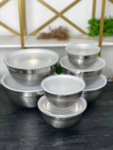 SET BOLURI INOX CU CAPAC JUOHU 7 BUC (RM051)