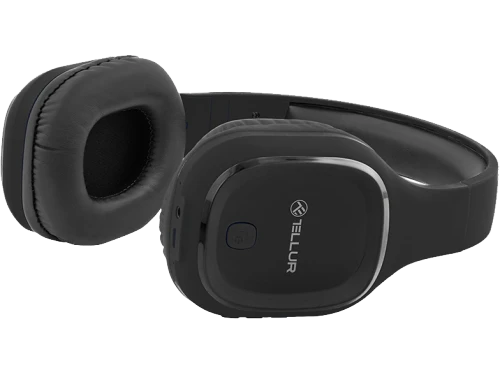 Casti bluetooth, over-ear, pulse, microfon, timp de joc muzical până la 8h,  tellur black  tll511271 2