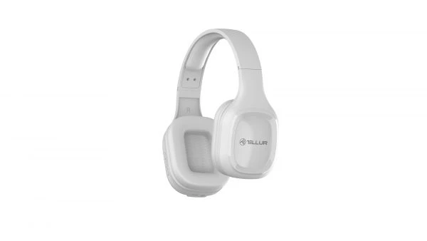 Casti bluetooth, over-ear, pulse, microfon, timp de joc muzical până la 8h,  tellur white  tll511371 2