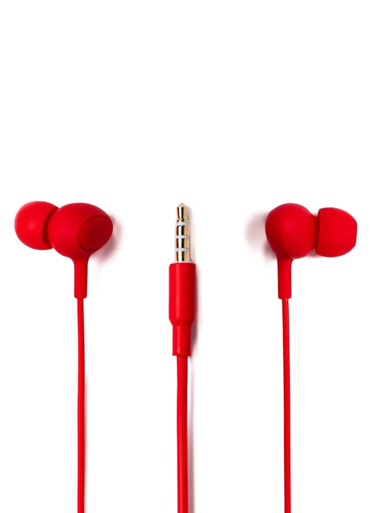 Casti in-ear cu fir tellur basic gamma, microfon,  rosu 5