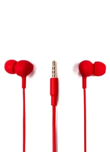Casti in-ear cu fir tellur basic gamma, microfon,  rosu Thumbnail 5