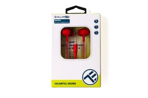 Casti in-ear cu fir tellur basic gamma, microfon,  rosu Thumbnail 4