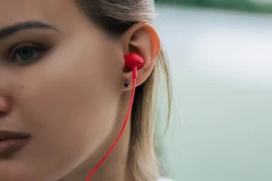 Casti in-ear cu fir tellur basic gamma, microfon,  rosu Thumbnail 3