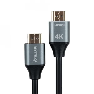 Cablu High Speed HDMI 2.0 Tellur, 4K, 18Gbps, tata-tata, Ethernet, aurit, 1.5m, negru TLL312001