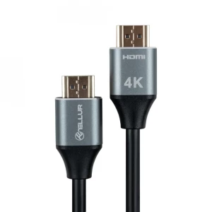 Cablu High Speed HDMI 2.0 Tellur, 4K, 18Gbps, tata-tata, Ethernet, aurit, 3m, negru TLL312011