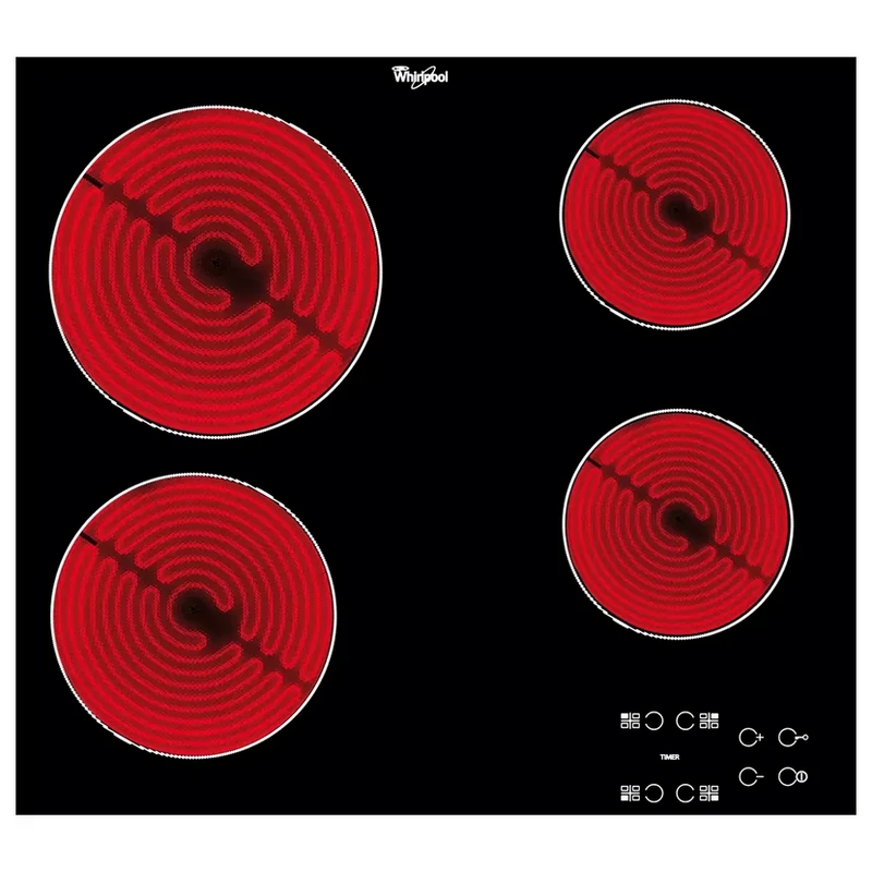 Электрическая варочная панель whirlpool akt 8090 ne, чёрный 2