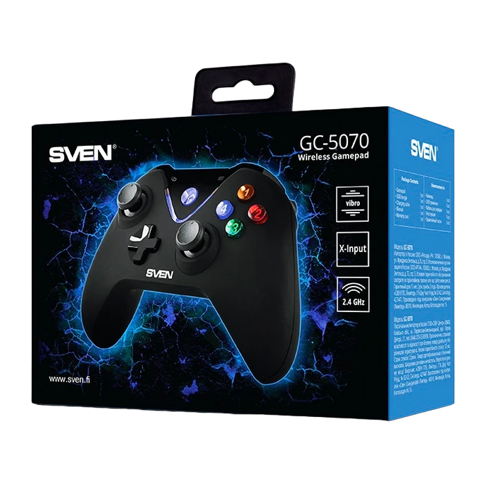 Геймпад sven gc-5070, чёрный 8