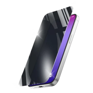 Sticlă de protecție cellularline tempered glass privacy pentru apple iphone 17 pro, negru