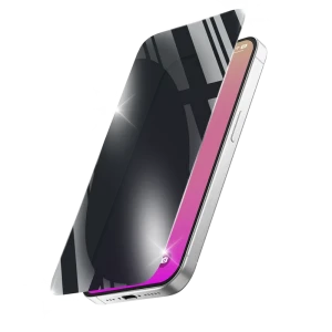 Sticlă de protecție cellularline tempered glass privacy pentru apple iphone 17, negru