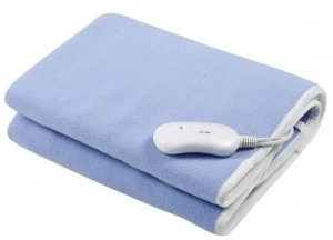Heating blanket esperanza blue velvet ehb001, 150x80cm, 60w, temp: 32-37°c, 40-45°c, 50-60°c, material: polar fleece/100% polyester, electric cable le Thumbnail 1